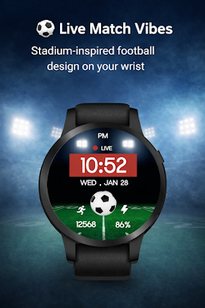 Football Live DigitalWatchFace Screenshot 0