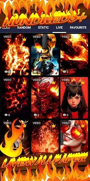 fire wallpaper Screenshot 2