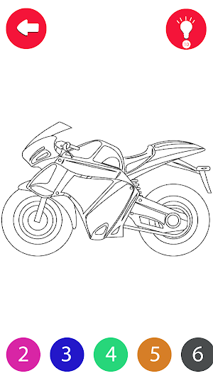 Car coloring by number Screenshot 2