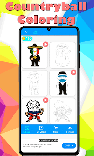 Countryballs coloring Screenshot 1