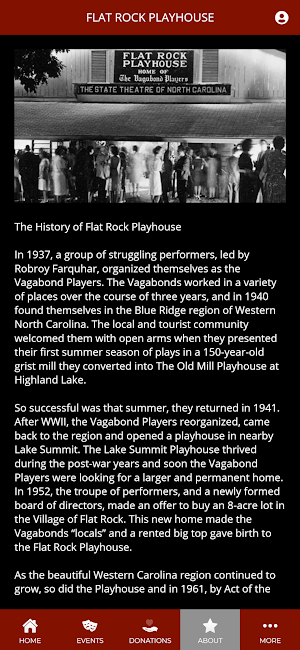 Flat Rock Playhouse Screenshot 3
