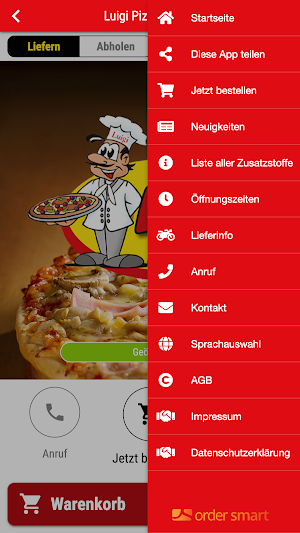 Luigi Pizzaservice Screenshot 2