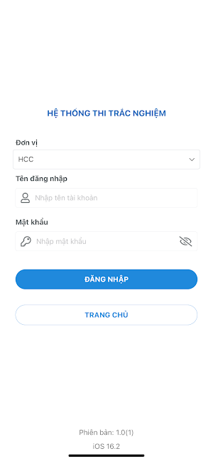 Thi trắc nghiệm trực tuyến Screenshot 0
