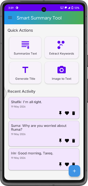 Smart Summary Tool Screenshot 1