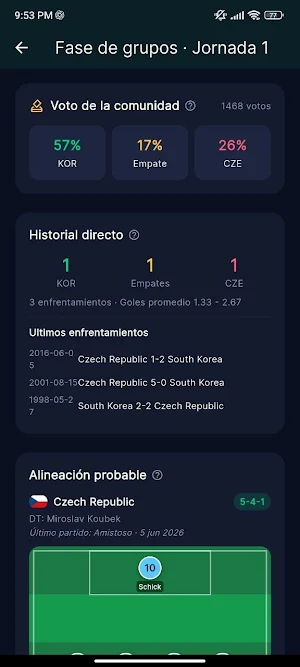 Predictor Mundial 2026 Screenshot 2