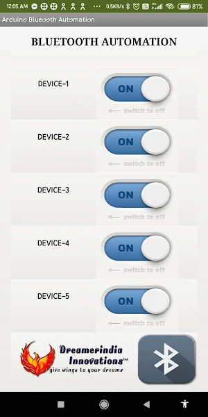 Arduino Bluetooth Automation Screenshot 3