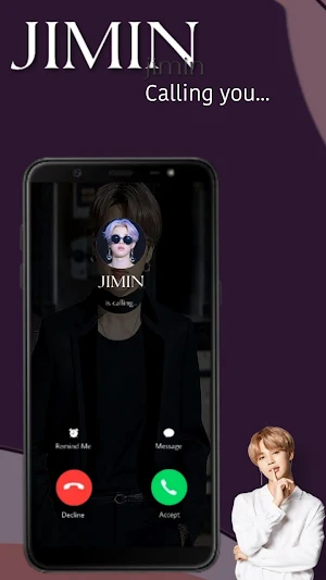 BTS Jimin - Fake Video Call Screenshot 1