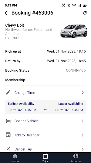Colorado CarShare Screenshot 3