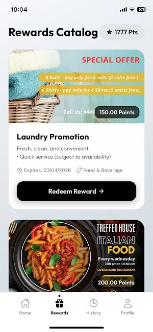 TREFFEN Rewards Screenshot 2