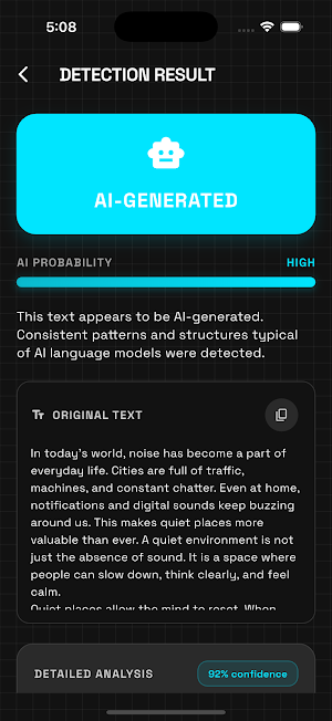 AI Detector Screenshot 1