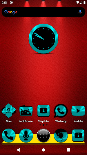 Cyan and Black Icon Pack Screenshot 1