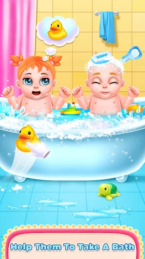 Pregnant Mommy And Twin Baby Care Screenshot 3