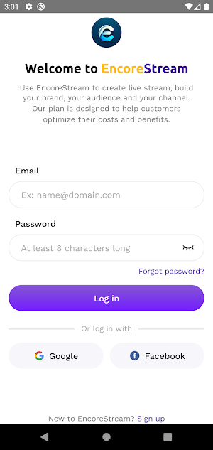 EncoreStream Screenshot 0