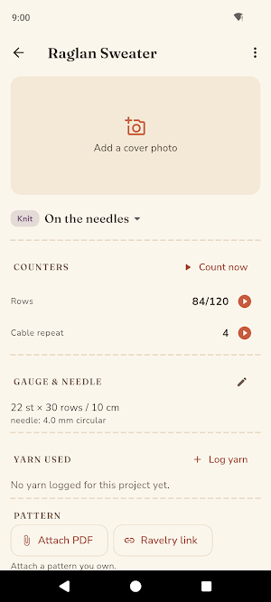 Knitting & Crochet Counter Screenshot 2