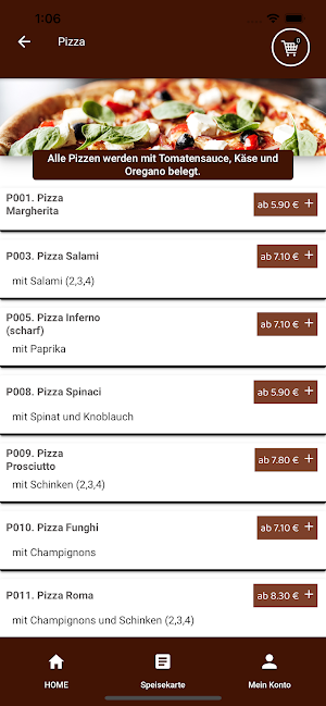 Pizzeria Primavera Screenshot 2