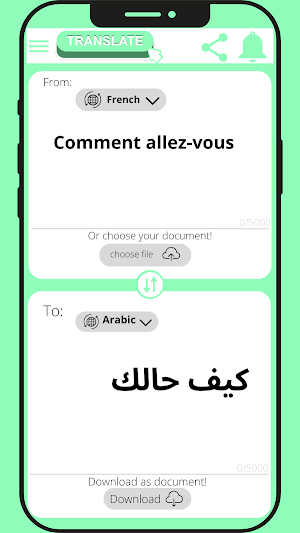 French - Arabic Translator Screenshot 1