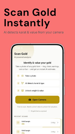 Live Gold Prices & Scrap Value Screenshot 1
