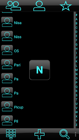 THEME BIG DARK HOLO EXDIALER Screenshot 2