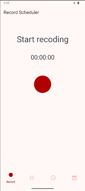 Record scheduler Screenshot 0