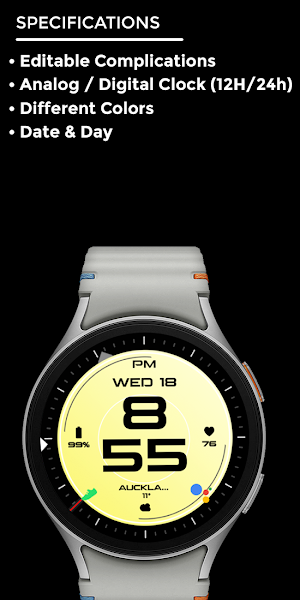 Night ver 35 - watch face Screenshot 3