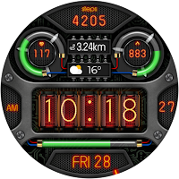 GAS NIXIE URX41 Watch face