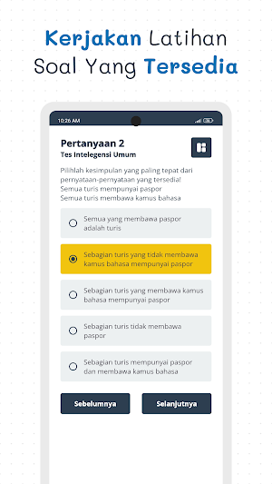 Simulasi Tes CPNS (CAT) Pro Screenshot 2