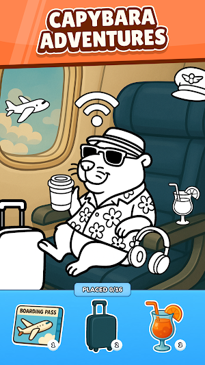 Capybara Puzzle: Sticker Merge Screenshot 1