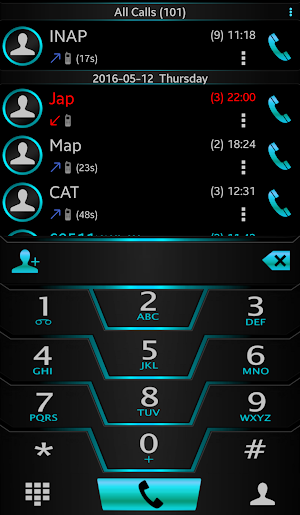 Theme Darkcity holo Rocketdial Screenshot 0
