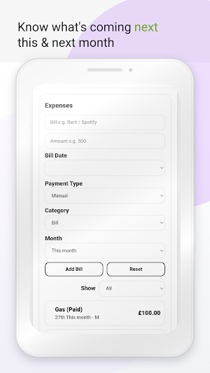 Budget planner Screenshot 2