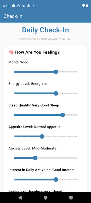 CheckIn Mental Health Screenshot 1