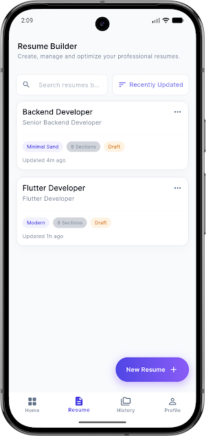 Resume Builder - ResumeAI Screenshot 2