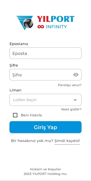 Yılport Infinity Mobile Screenshot 1