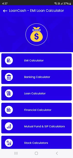 LoanCash - EMI Loan Calculator Screenshot 0