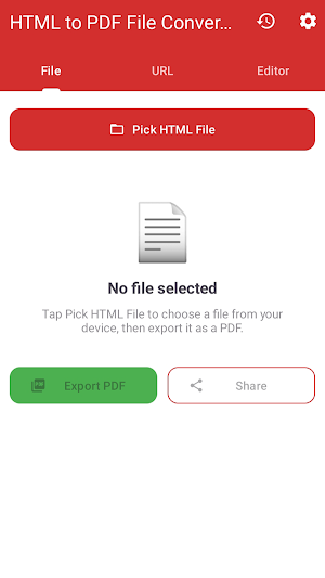 HTML to PDF File Converter Screenshot 0
