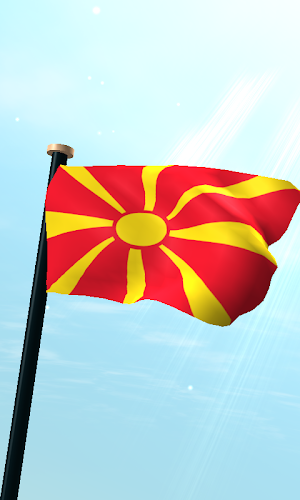 Macedonia Flag 3D Wallpaper Screenshot 0