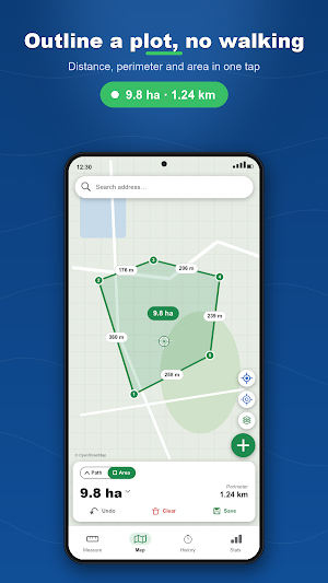 Distance Measure Pro: GPS Area Screenshot 1