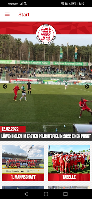 KSV Hessen Kassel e.V. Screenshot 1