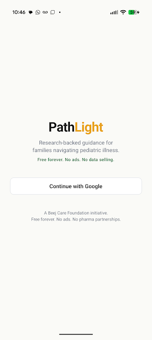 PathLight: Pediatric Health Screenshot 0