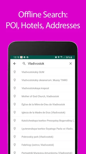 Vladivostok Offline Map and Travel Guide Screenshot 2
