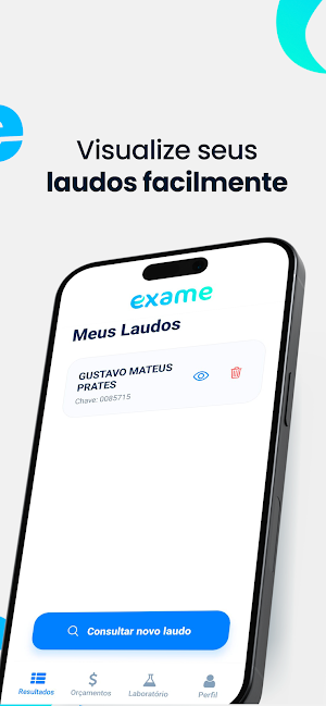 Laboratório Exame Screenshot 2