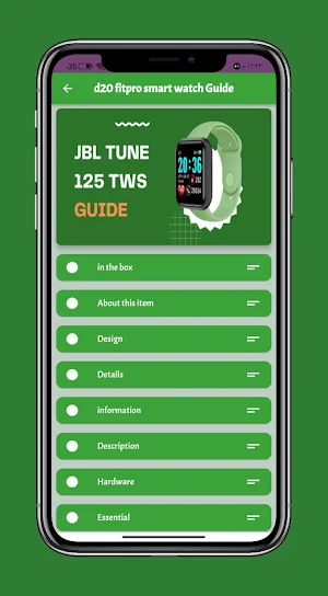 d20 fitpro smart watch Guide Screenshot 0