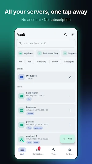 Shellport: SSH & SFTP Client Screenshot 0