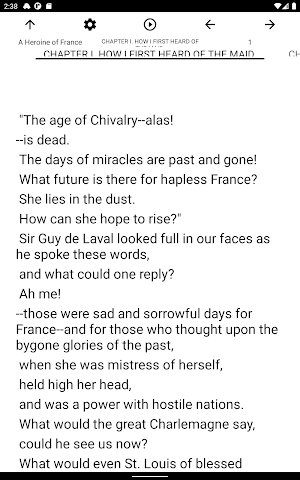 Book, A Heroine of France Screenshot 3