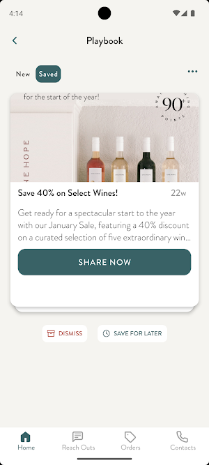 ONEHOPE: Wine Rep Back Office Screenshot 2