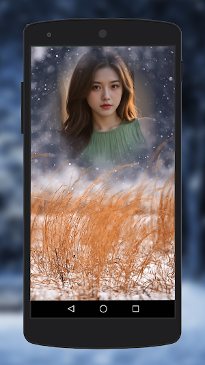 Snow Fall Photo Frames Screenshot 2