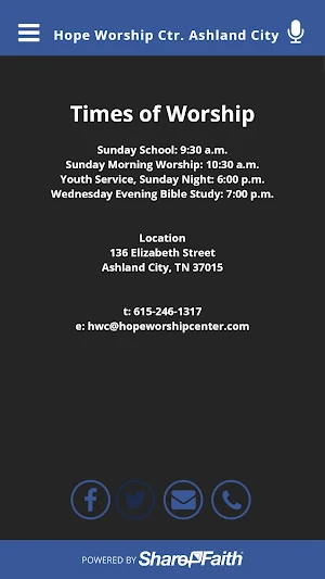 Hope Worship Ctr. Ashland City Screenshot 1