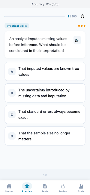 Inferential Statistics Drills Screenshot 1