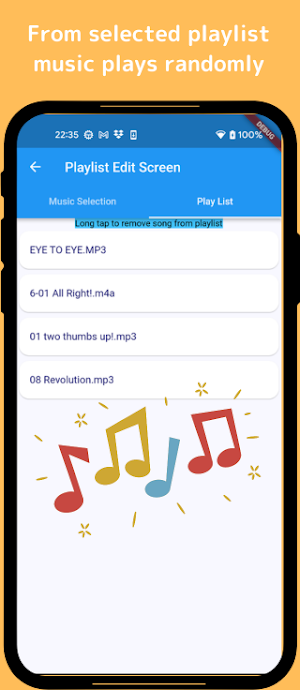 Shuffle Music Alarm Screenshot 3