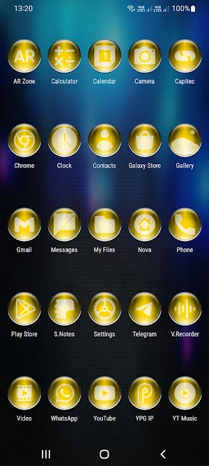 Yellow Pixl Glass Icon Pack Screenshot 1