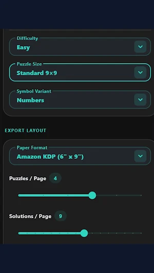 Sudoku Book Generator Screenshot 1